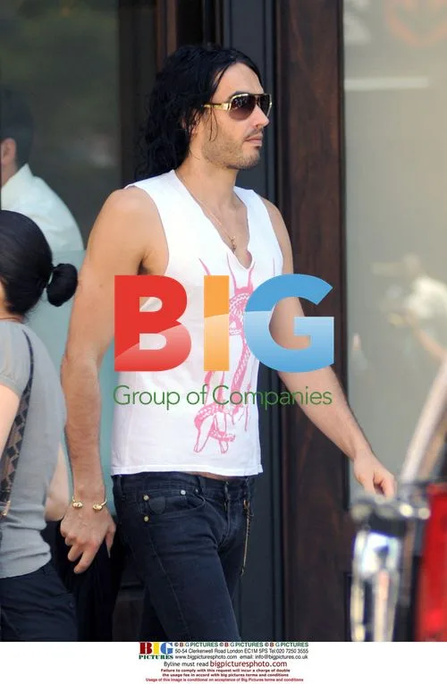 Russell Brand Leaving Hotel in NYC