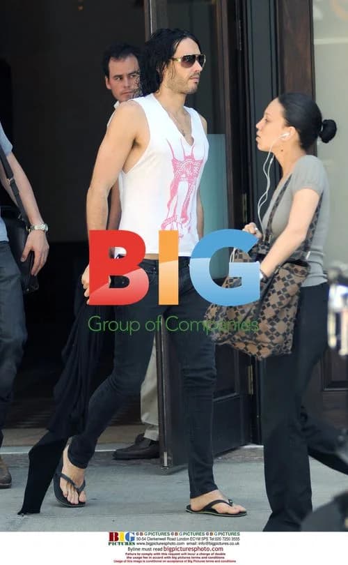 Russell Brand Leaving Hotel in NYC