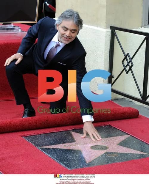 Andrea Bocelli receives Hollywood Walk of Fame star