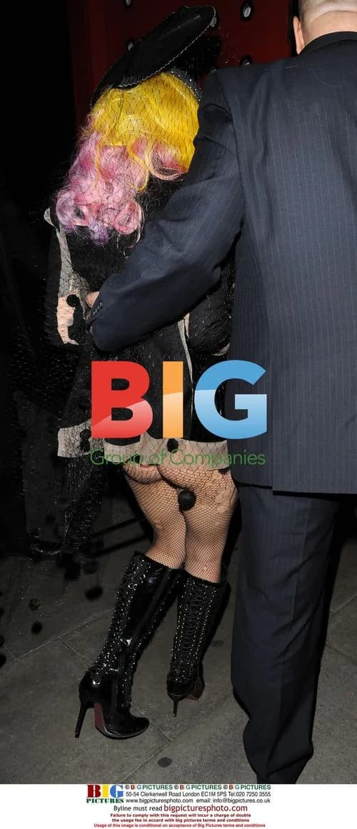 Lady Gaga Arriving at Buddha Bar London