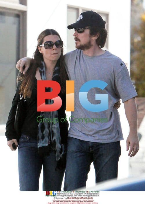 Christian Bale and wife Sibi lunch in Pacific Palisades