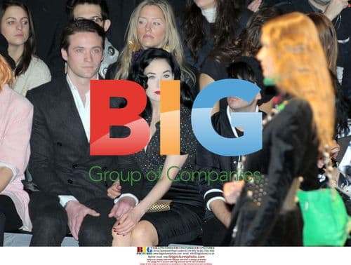 Dita Von Teese and Louis Marie de Castelbajac at Castelbajac Fashion Show