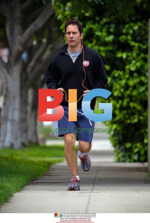 Actor Eric McCormack Jogging