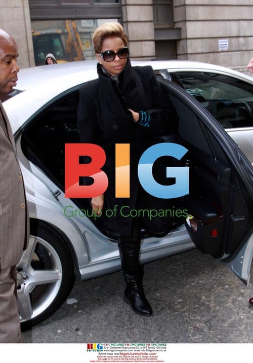 Mary J Blige Leaving BBC Studios in London