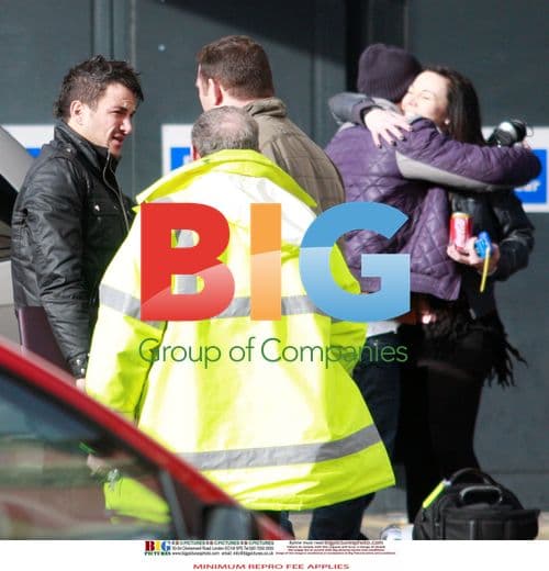 Peter Andre Greeted by Mystery Brunette