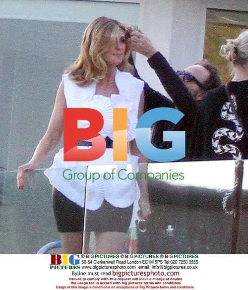 Heidi Klum Fashion Photoshoot at Hollywood Mansion
