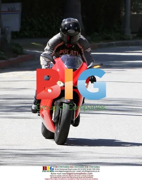 Tom Cruise on Motorcycle in Beverly Hills