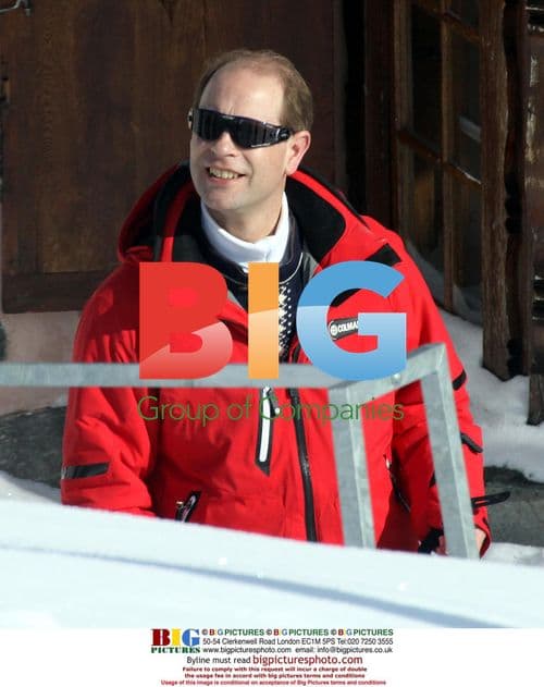 HRH Prince Edward and Sophie Rhys-Jones on Ski Holiday