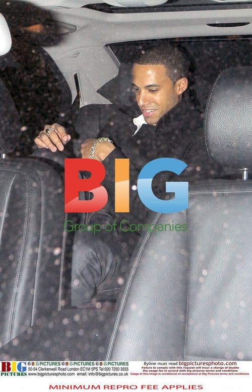 Marvin Humes and Rochelle Wiseman Leaving The Ivy