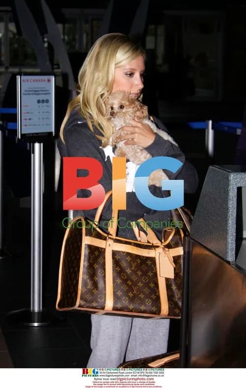 Ashley Tisdale with dog Maui in Vancouver