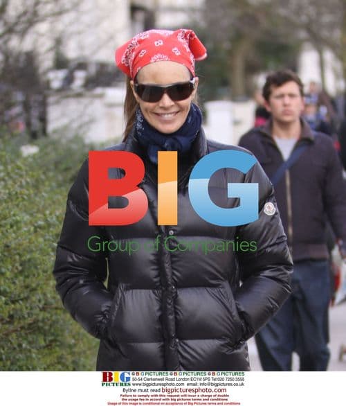 Elle Macpherson on School Run in Notting Hill