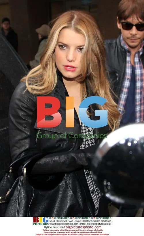 Jessica Simpson with Ken Paves in NYC