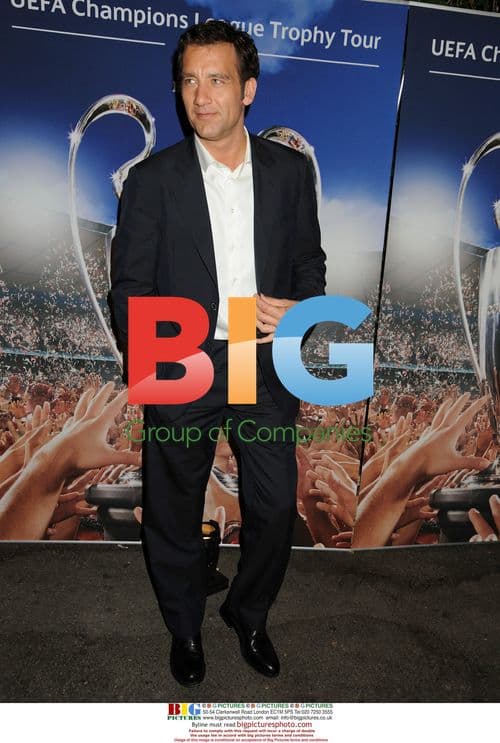 Clive Owen at UEFA Champions League Trophy Unveil