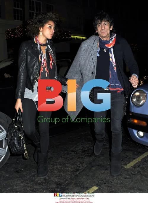 Ronnie Wood and Ana Araujo at Nobu Berkeley