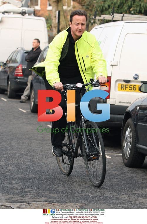 David and Samantha Cameron on school run