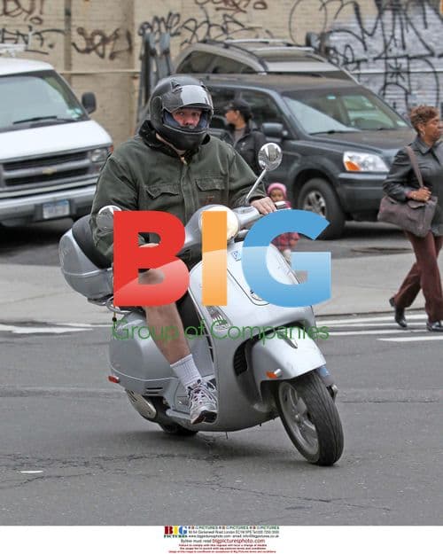 James Gandolfini Rides Vespa in NYC