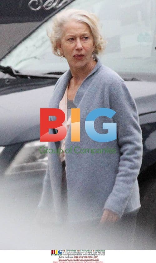 Helen Mirren on Toronto film set