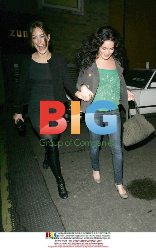 Roxanne McKee Arriving at Zuma Restaurant