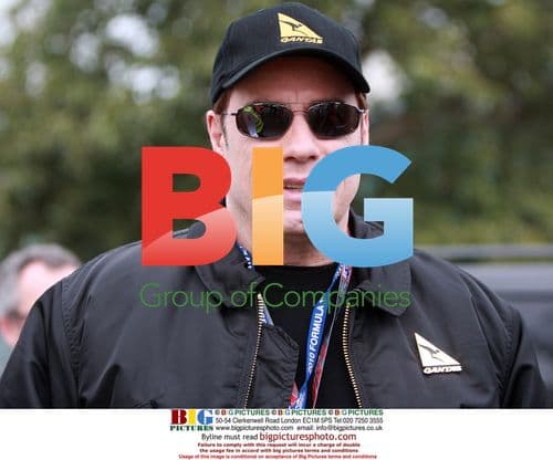 John Travolta Meets Mark Webber at Australian Grand Prix