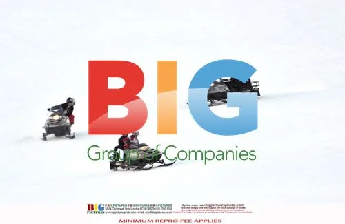Prince William and Kate Middleton Riding Snowmobile