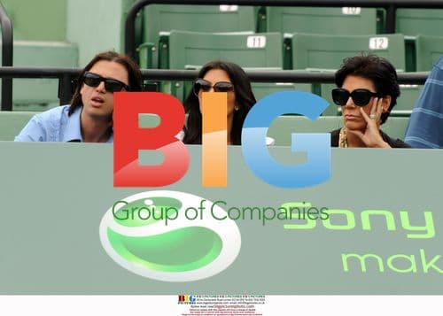 Kim Kardashian Watches Tennis Match