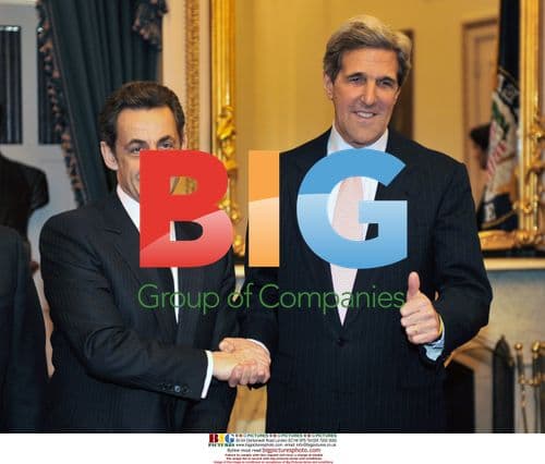 Sarkozy Meets Kerry on Capitol Hill