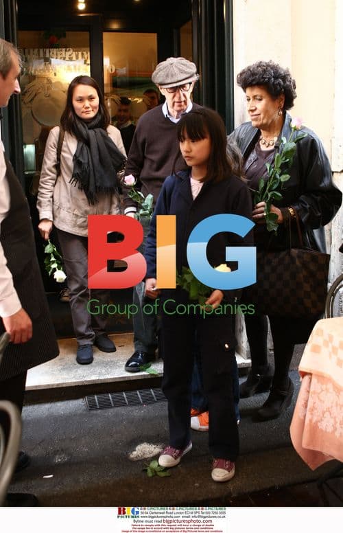 Woody Allen and family lunch with Fendi in Rome