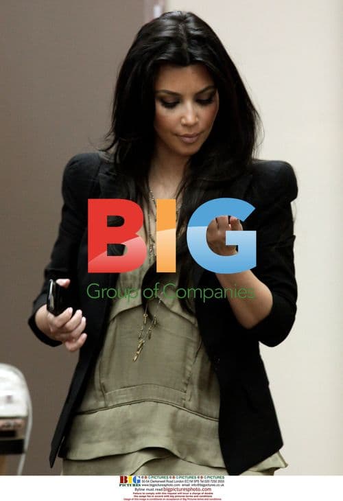 Kim Kardashian in LA Nail Salon