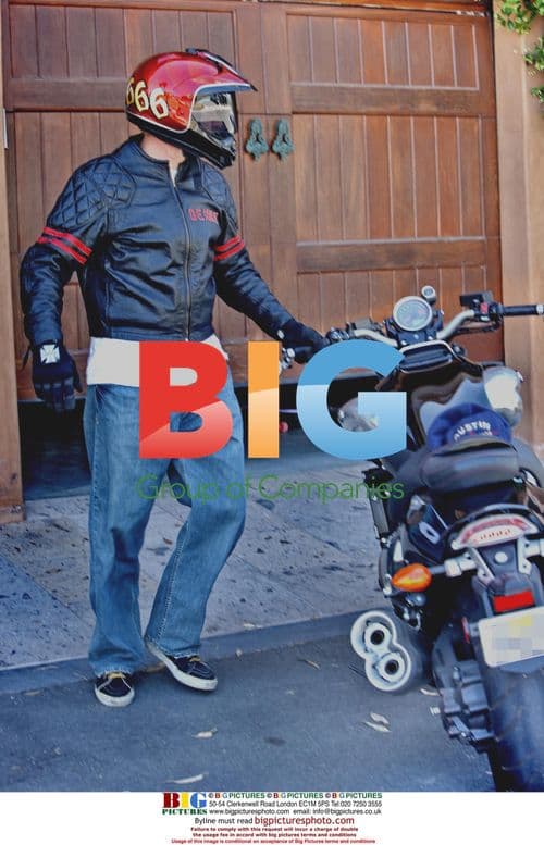 Jesse James Returns Home After Motorcycle Ride