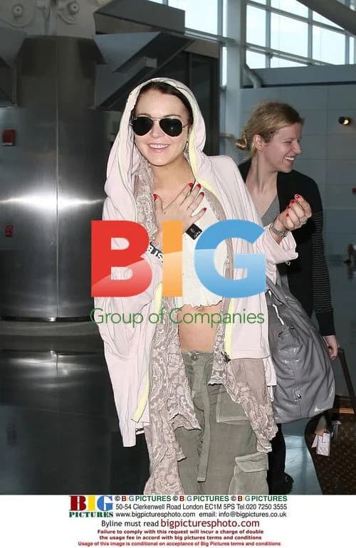 Lindsay Lohan and Dina Lohan at JFK
