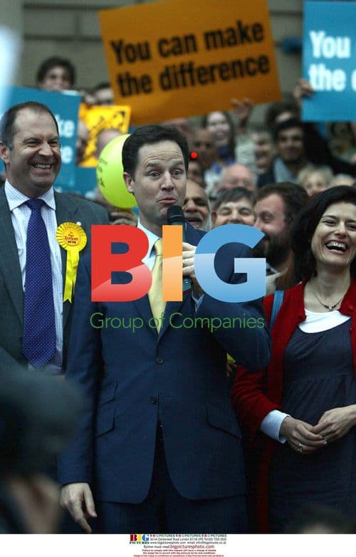 Nick Clegg and wife on campaign trail