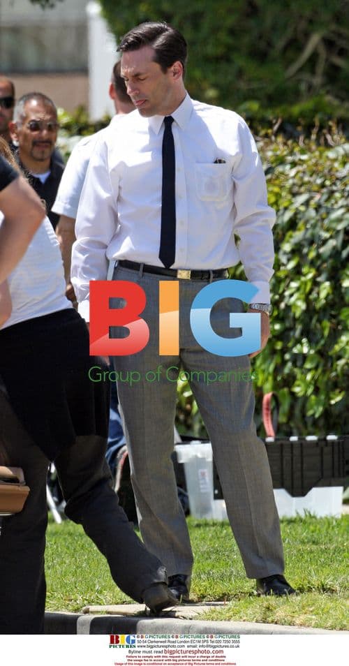 Jon Hamm Filming 'Mad Men' in San Pedro