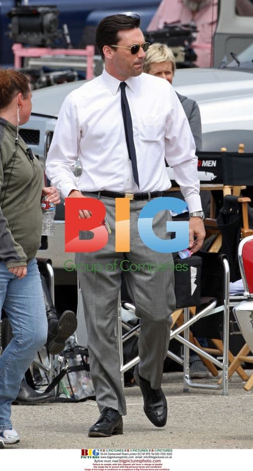 Jon Hamm on 'Mad Men' set