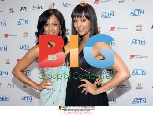 Tia and Tamera Mowry at 2010 A&E Upfronts