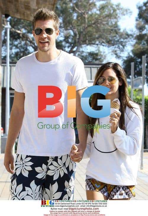 Ashley Tisdale and boyfriend shopping in Malibu