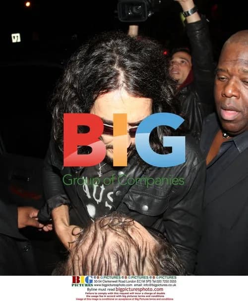 Katy Perry and Russell Brand Leave Trousdale