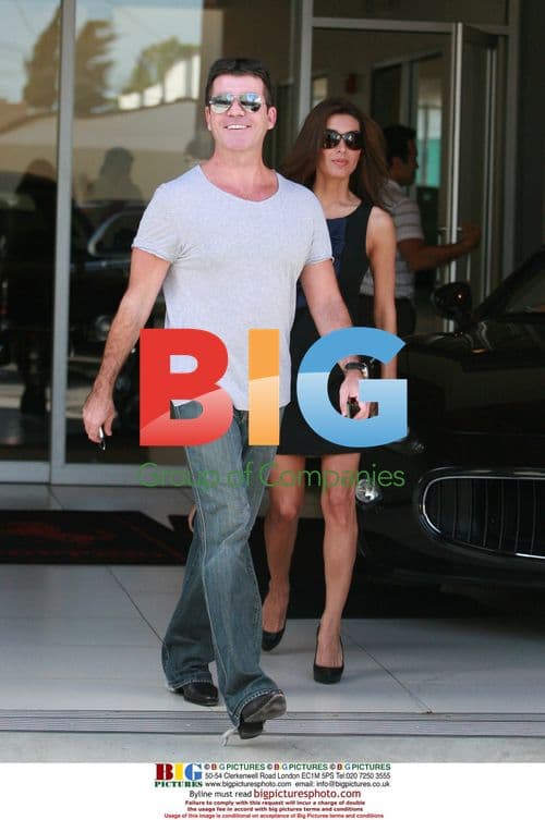 Simon Cowell and Mezhgan Hussainy car shopping