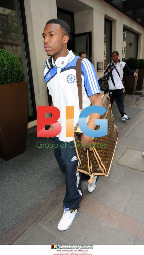 Footballer Leaving London Hotel