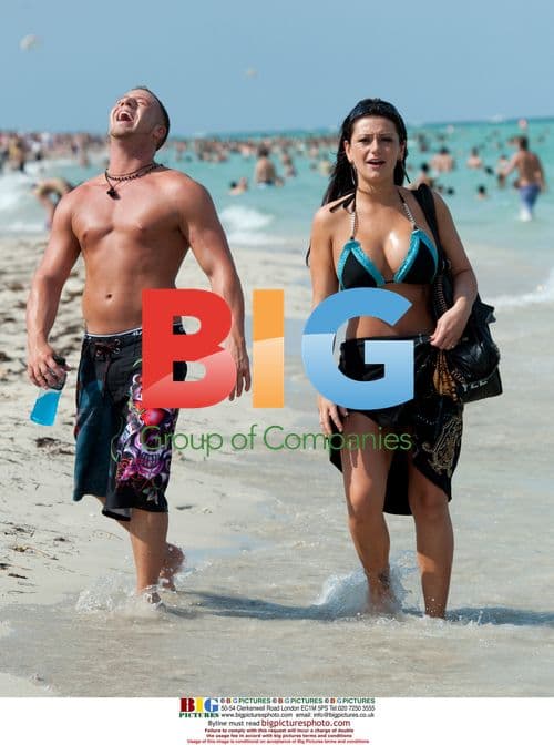 JWoww and Boyfriend Tom Lippolis at Miami Beach