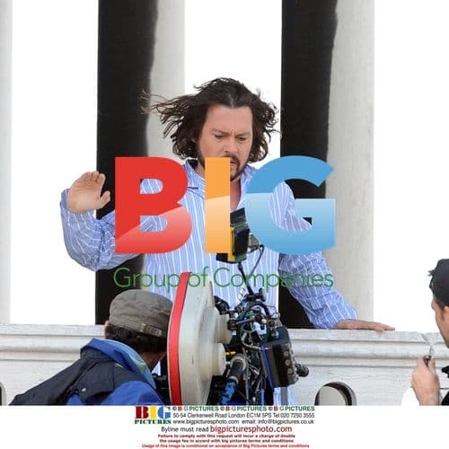 Johnny Depp filming The Tourist in Venice