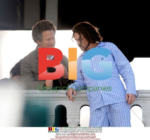 Johnny Depp Filming The Tourist in Venice