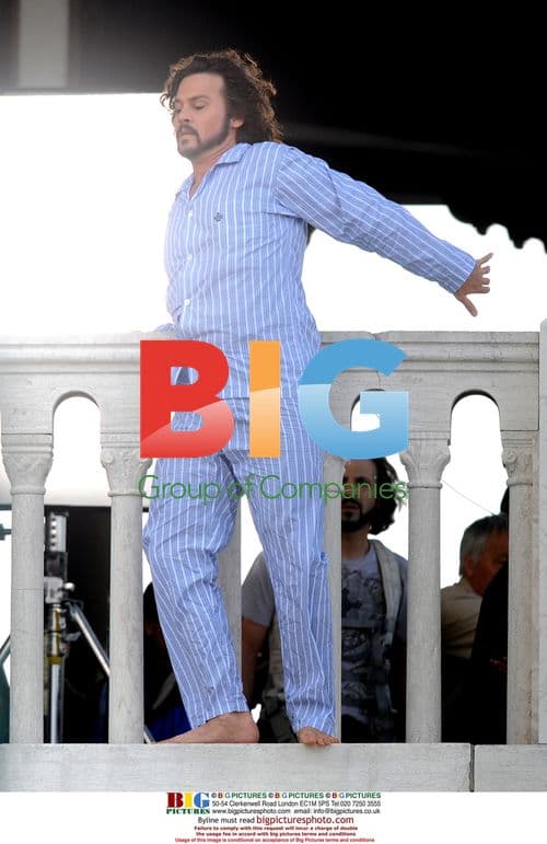 Johnny Depp filming The Tourist in Venice