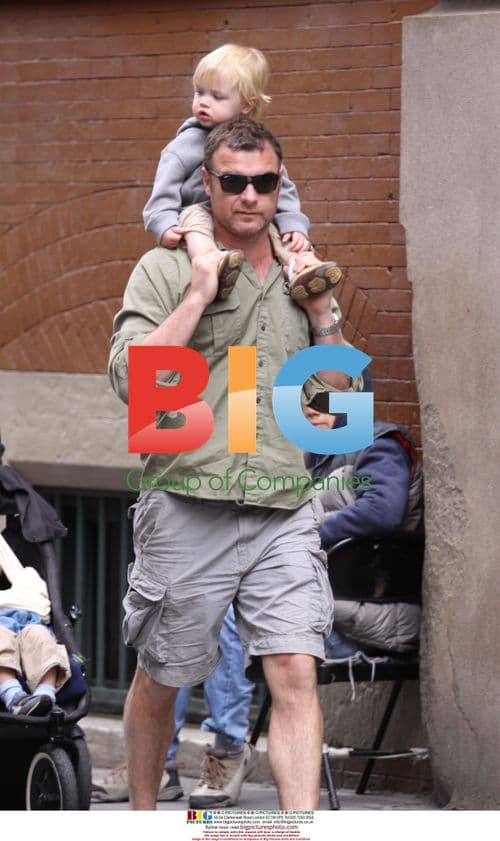 Naomi Watts and Liev Schreiber with sons