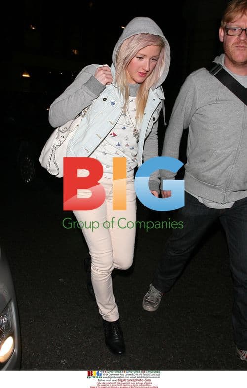 Ellie Goulding Arrives at Radio 1 Studio