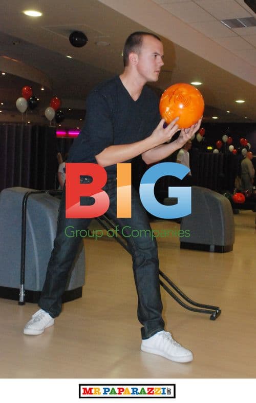 Hollyoaks Stars Matt Littler and Darren Jeffries at Southport Premier Bowl