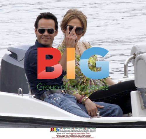 Jennifer Lopez and Marc Anthony on Cavalli's Yacht