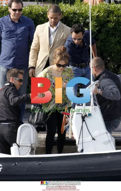 Jennifer Lopez and Marc Anthony on Yacht