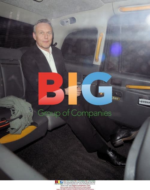 Anthony Head leaving Metbar for Walliams' stag do