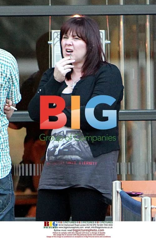 Coleen Nolan steps out for a smoke