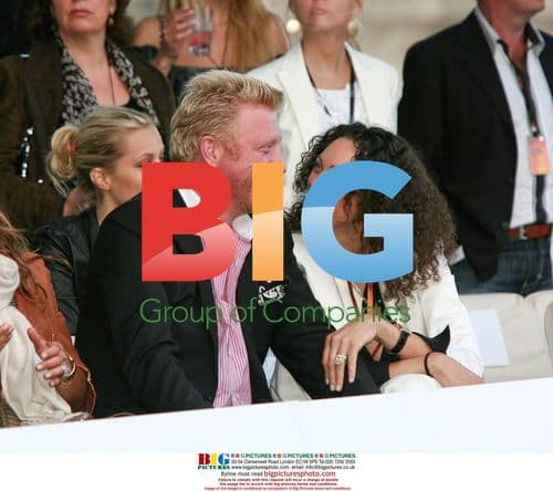 Boris Becker and Lilly Kerssenberg at Amber Fashion Show